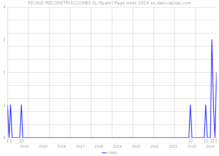 RICALE-RECONSTRUCCIONES SL (Spain) Page visits 2024 