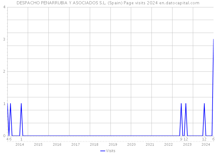 DESPACHO PENARRUBIA Y ASOCIADOS S.L. (Spain) Page visits 2024 