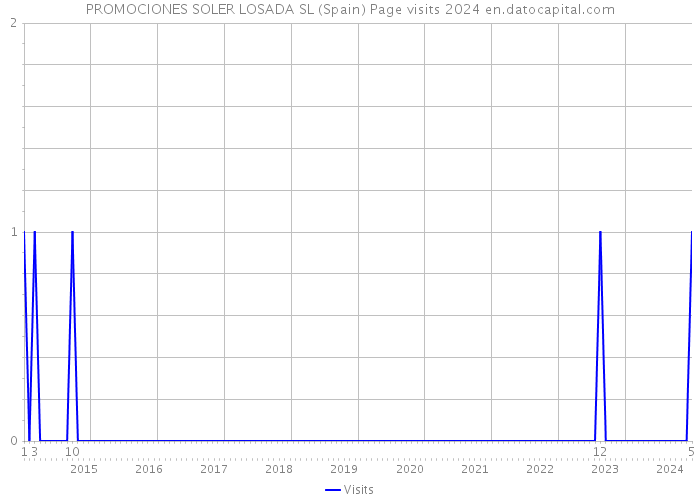 PROMOCIONES SOLER LOSADA SL (Spain) Page visits 2024 