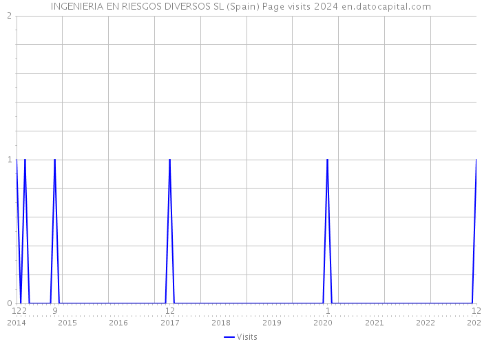 INGENIERIA EN RIESGOS DIVERSOS SL (Spain) Page visits 2024 