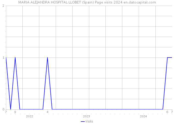 MARIA ALEJANDRA HOSPITAL LLOBET (Spain) Page visits 2024 