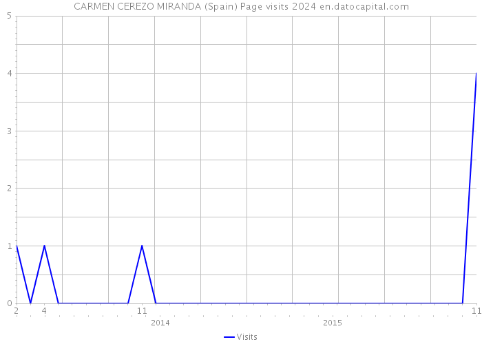 CARMEN CEREZO MIRANDA (Spain) Page visits 2024 