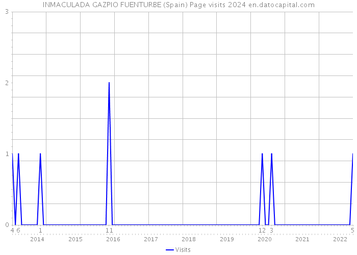 INMACULADA GAZPIO FUENTURBE (Spain) Page visits 2024 