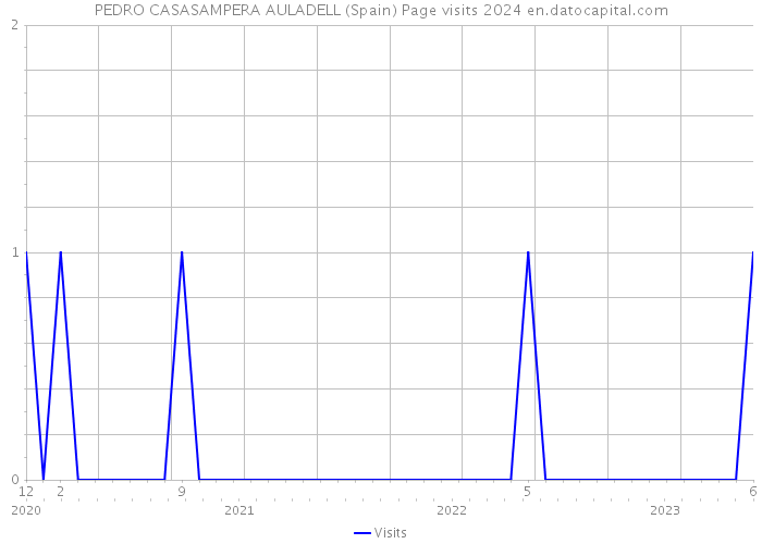 PEDRO CASASAMPERA AULADELL (Spain) Page visits 2024 