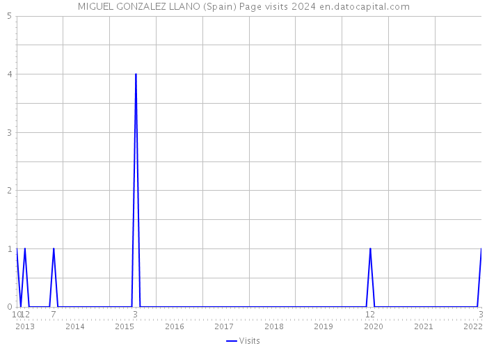 MIGUEL GONZALEZ LLANO (Spain) Page visits 2024 