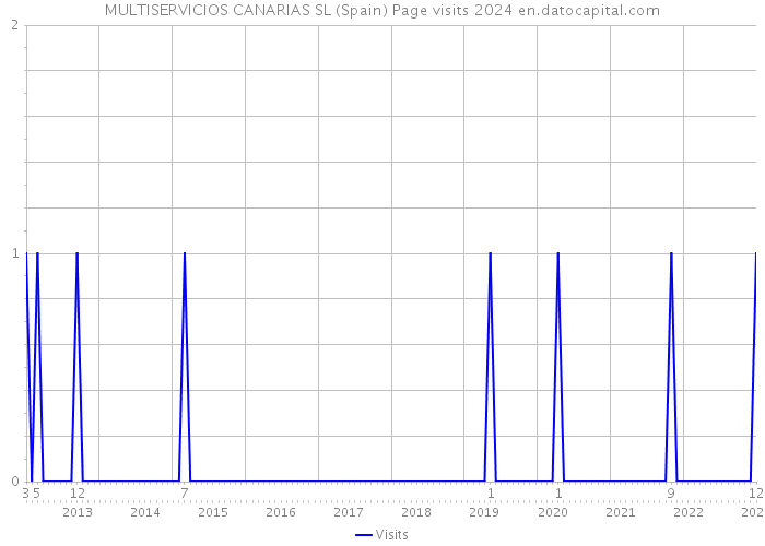 MULTISERVICIOS CANARIAS SL (Spain) Page visits 2024 