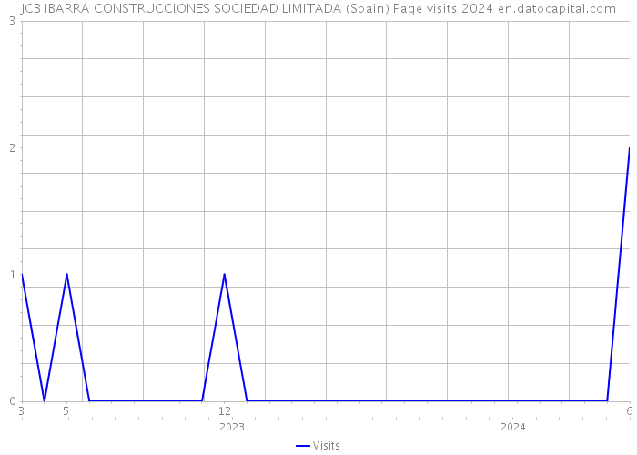 JCB IBARRA CONSTRUCCIONES SOCIEDAD LIMITADA (Spain) Page visits 2024 