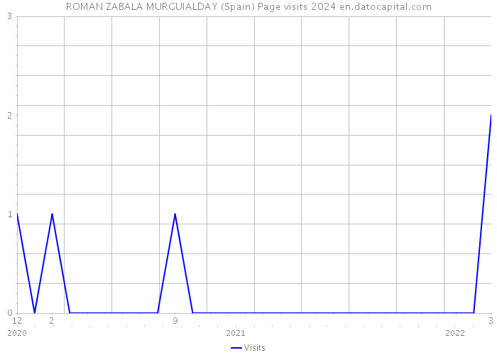 ROMAN ZABALA MURGUIALDAY (Spain) Page visits 2024 