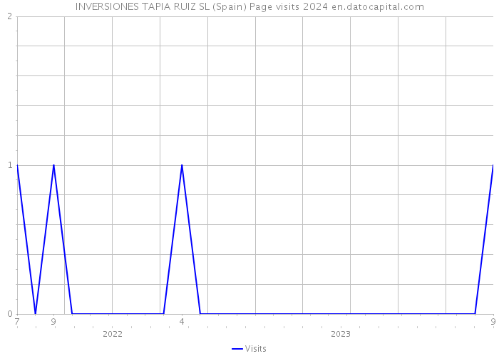 INVERSIONES TAPIA RUIZ SL (Spain) Page visits 2024 