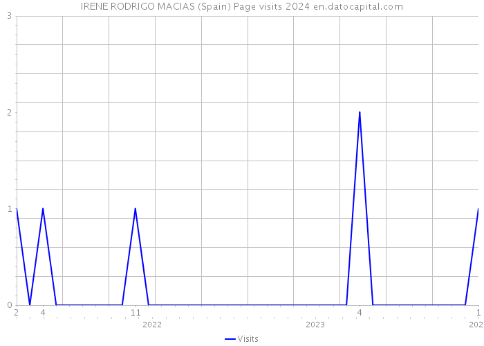 IRENE RODRIGO MACIAS (Spain) Page visits 2024 