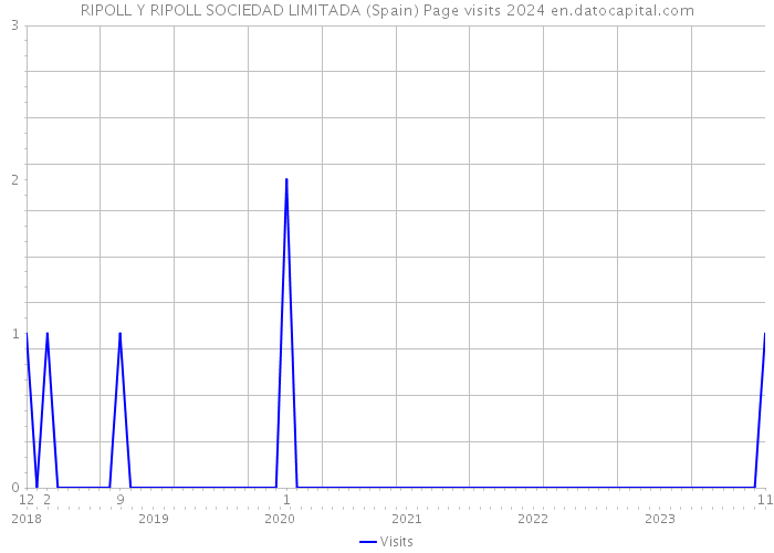 RIPOLL Y RIPOLL SOCIEDAD LIMITADA (Spain) Page visits 2024 