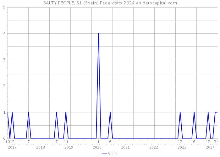 SALTY PEOPLE, S.L (Spain) Page visits 2024 