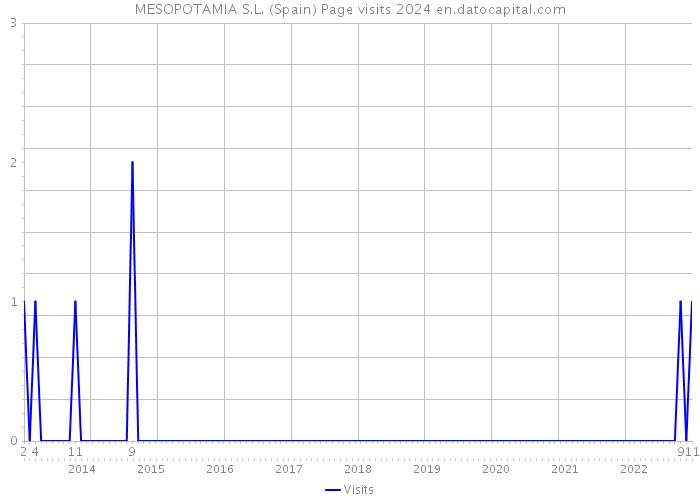 MESOPOTAMIA S.L. (Spain) Page visits 2024 