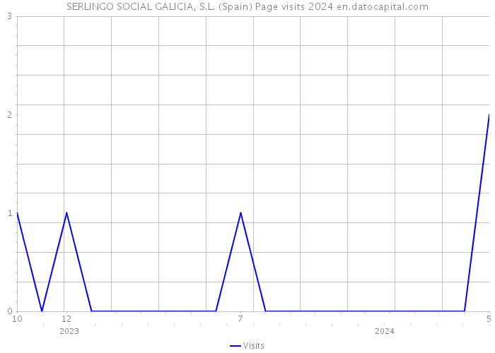 SERLINGO SOCIAL GALICIA, S.L. (Spain) Page visits 2024 