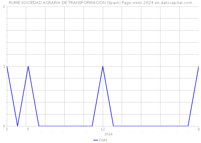 RUME SOCIEDAD AGRARIA DE TRANSFORMACION (Spain) Page visits 2024 