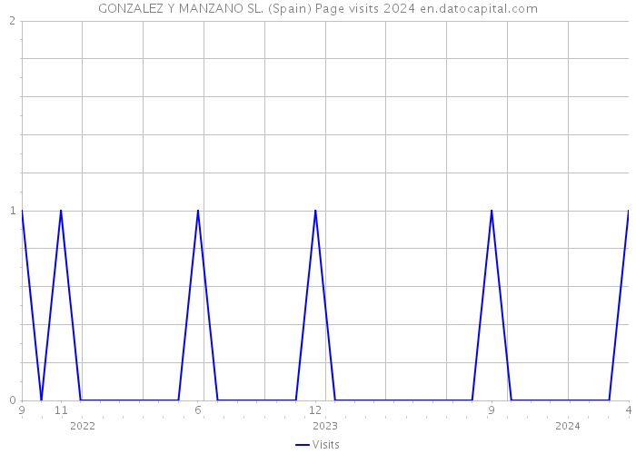 GONZALEZ Y MANZANO SL. (Spain) Page visits 2024 