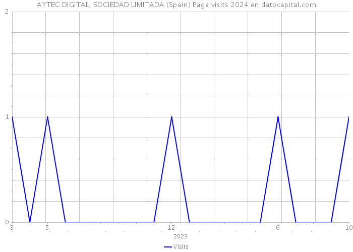 AYTEC DIGITAL, SOCIEDAD LIMITADA (Spain) Page visits 2024 