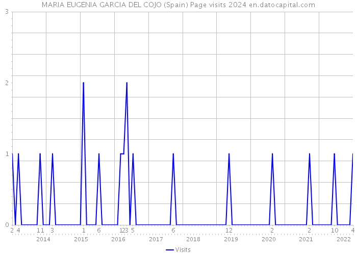 MARIA EUGENIA GARCIA DEL COJO (Spain) Page visits 2024 