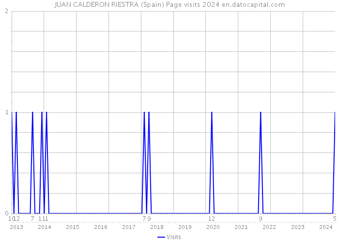 JUAN CALDERON RIESTRA (Spain) Page visits 2024 