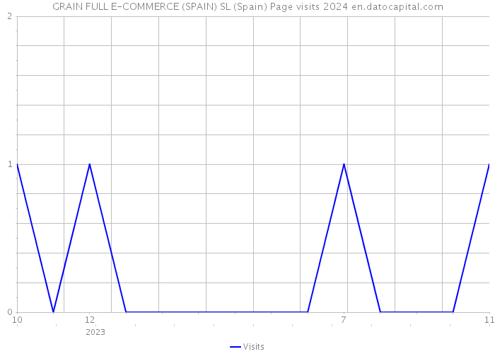 GRAIN FULL E-COMMERCE (SPAIN) SL (Spain) Page visits 2024 