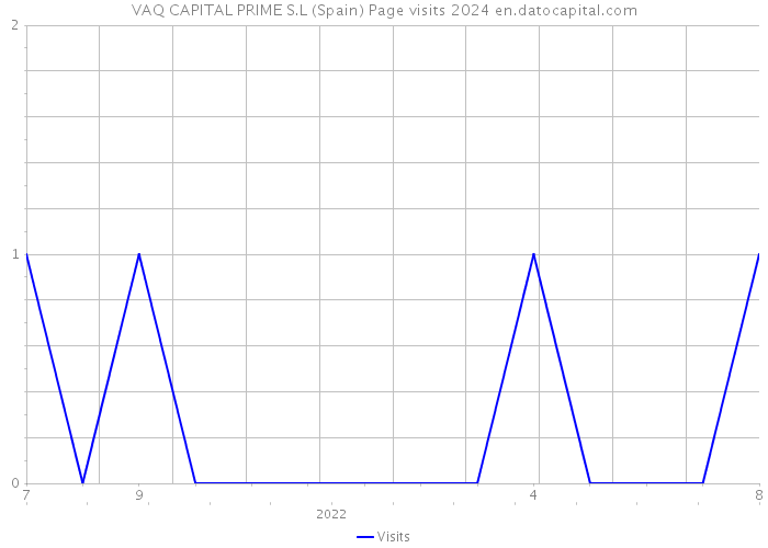 VAQ CAPITAL PRIME S.L (Spain) Page visits 2024 