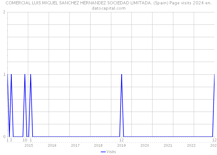 COMERCIAL LUIS MIGUEL SANCHEZ HERNANDEZ SOCIEDAD LIMITADA. (Spain) Page visits 2024 