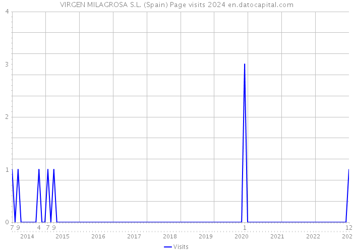 VIRGEN MILAGROSA S.L. (Spain) Page visits 2024 