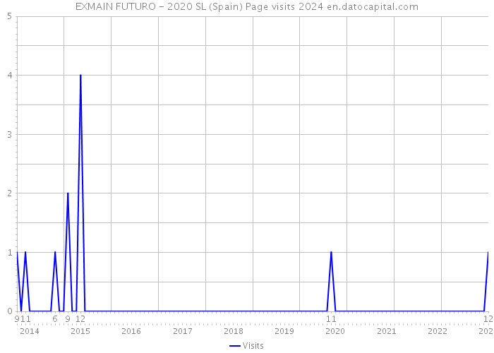 EXMAIN FUTURO - 2020 SL (Spain) Page visits 2024 