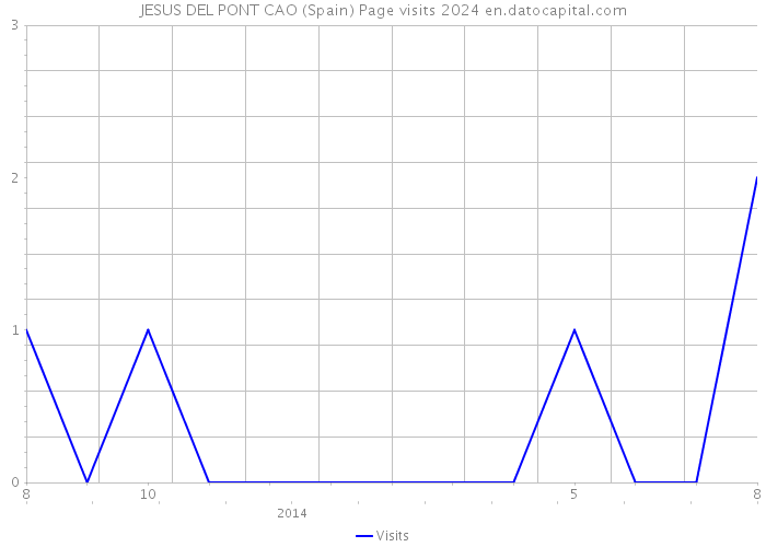 JESUS DEL PONT CAO (Spain) Page visits 2024 