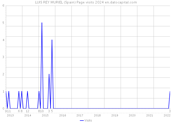 LUIS REY MURIEL (Spain) Page visits 2024 