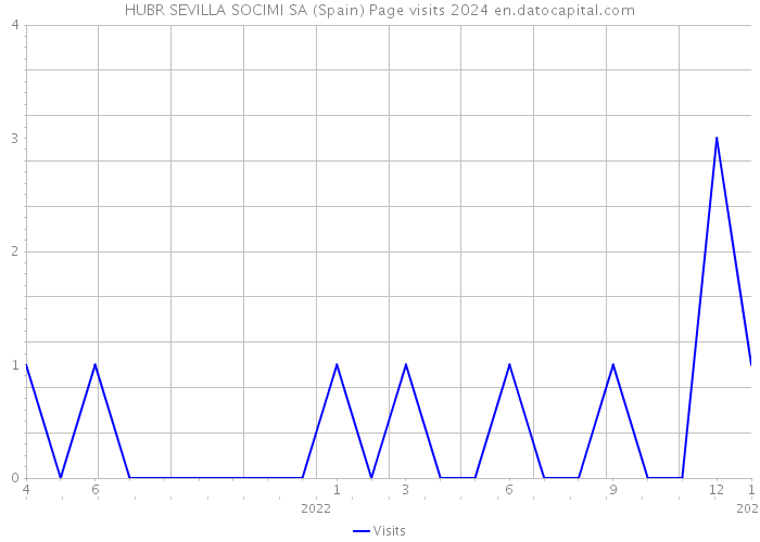 HUBR SEVILLA SOCIMI SA (Spain) Page visits 2024 