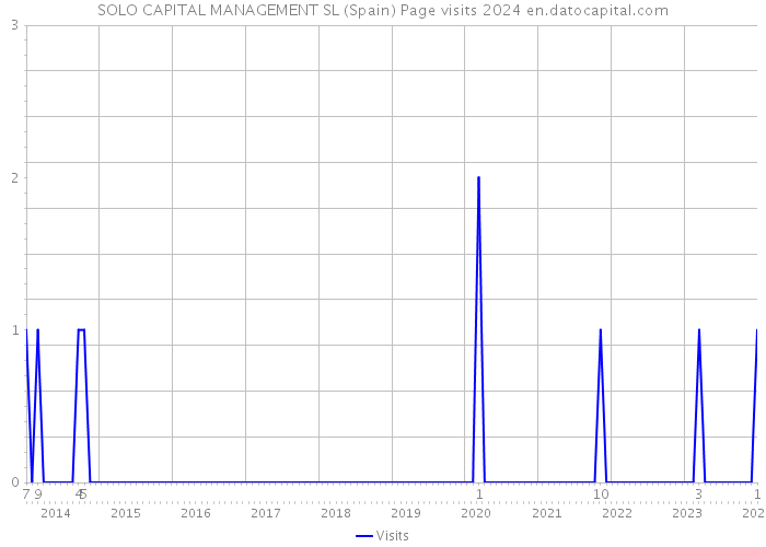 SOLO CAPITAL MANAGEMENT SL (Spain) Page visits 2024 