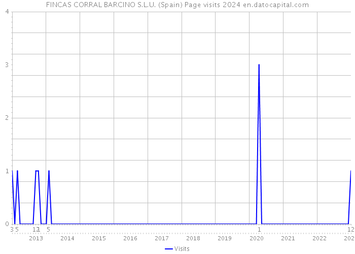 FINCAS CORRAL BARCINO S.L.U. (Spain) Page visits 2024 
