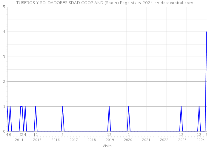 TUBEROS Y SOLDADORES SDAD COOP AND (Spain) Page visits 2024 
