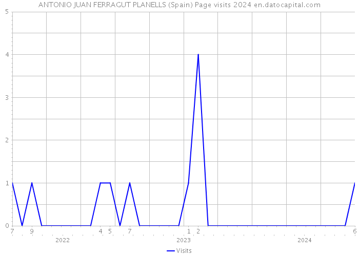 ANTONIO JUAN FERRAGUT PLANELLS (Spain) Page visits 2024 