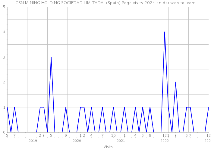 CSN MINING HOLDING SOCIEDAD LIMITADA. (Spain) Page visits 2024 
