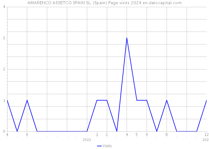 AMARENCO ASSETCO SPAIN SL. (Spain) Page visits 2024 