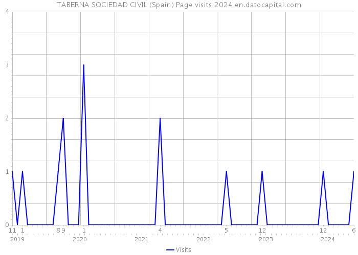 TABERNA SOCIEDAD CIVIL (Spain) Page visits 2024 