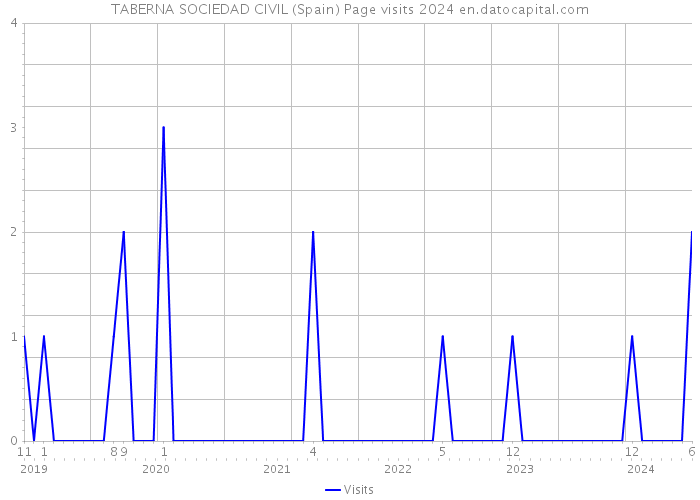 TABERNA SOCIEDAD CIVIL (Spain) Page visits 2024 