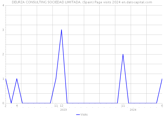 DEURZA CONSULTING SOCIEDAD LIMITADA. (Spain) Page visits 2024 