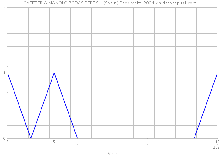 CAFETERIA MANOLO BODAS PEPE SL. (Spain) Page visits 2024 