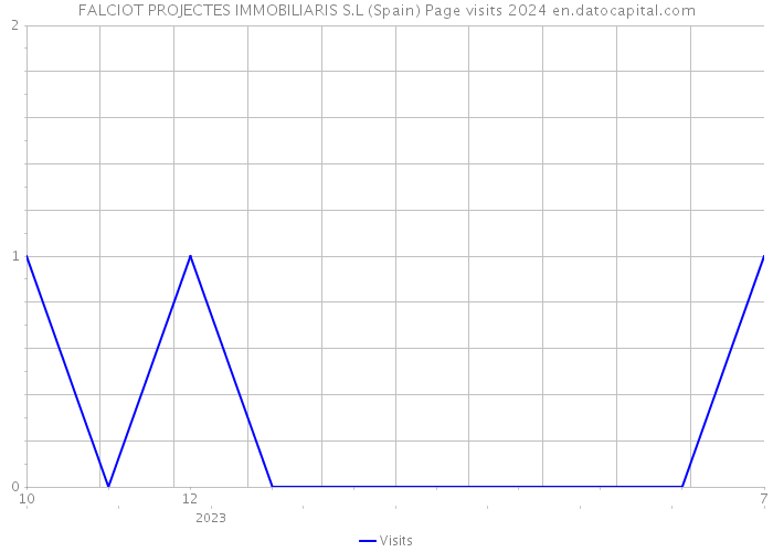 FALCIOT PROJECTES IMMOBILIARIS S.L (Spain) Page visits 2024 