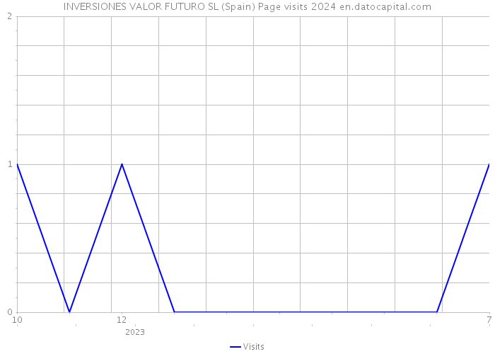 INVERSIONES VALOR FUTURO SL (Spain) Page visits 2024 