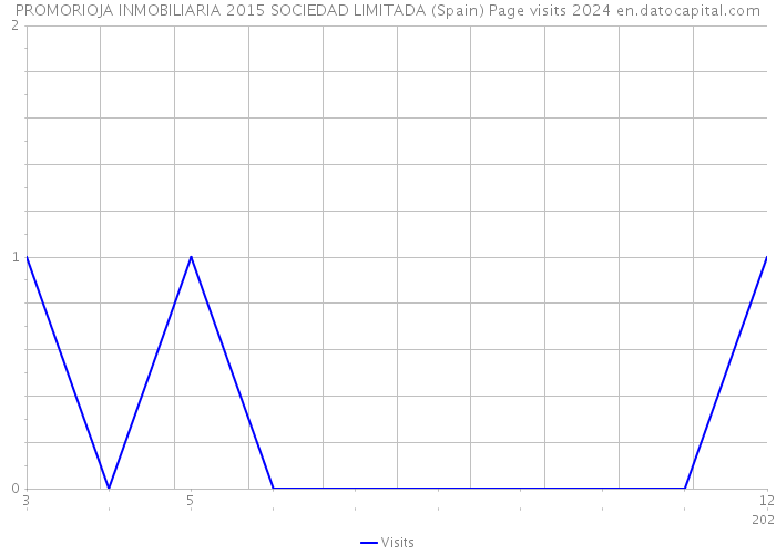 PROMORIOJA INMOBILIARIA 2015 SOCIEDAD LIMITADA (Spain) Page visits 2024 