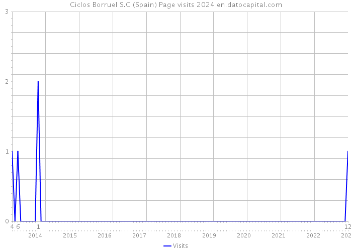 Ciclos Borruel S.C (Spain) Page visits 2024 