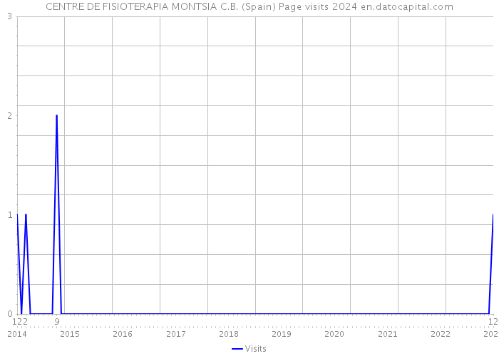 CENTRE DE FISIOTERAPIA MONTSIA C.B. (Spain) Page visits 2024 
