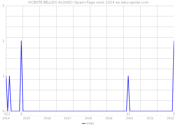 VICENTE BELLIDO ALONSO (Spain) Page visits 2024 