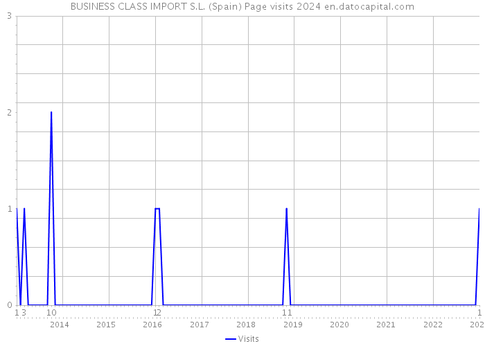 BUSINESS CLASS IMPORT S.L. (Spain) Page visits 2024 