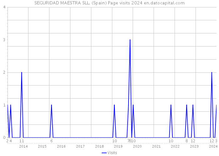 SEGURIDAD MAESTRA SLL. (Spain) Page visits 2024 