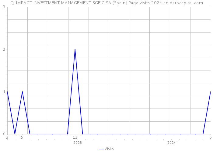 Q-IMPACT INVESTMENT MANAGEMENT SGEIC SA (Spain) Page visits 2024 